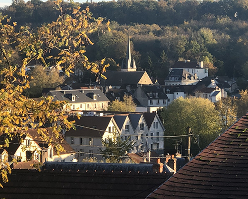 Vue des toits de Jouy-en-Josas