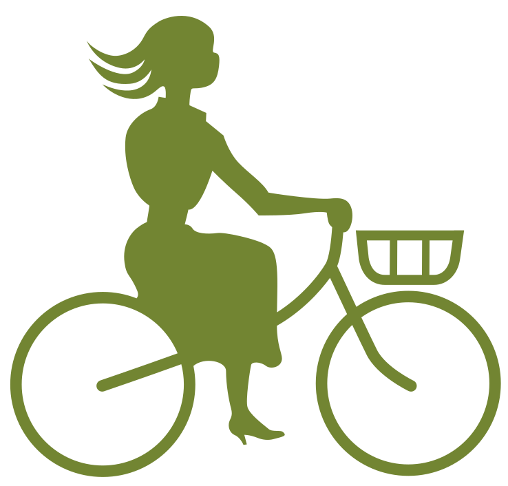 Femme à bicyclette